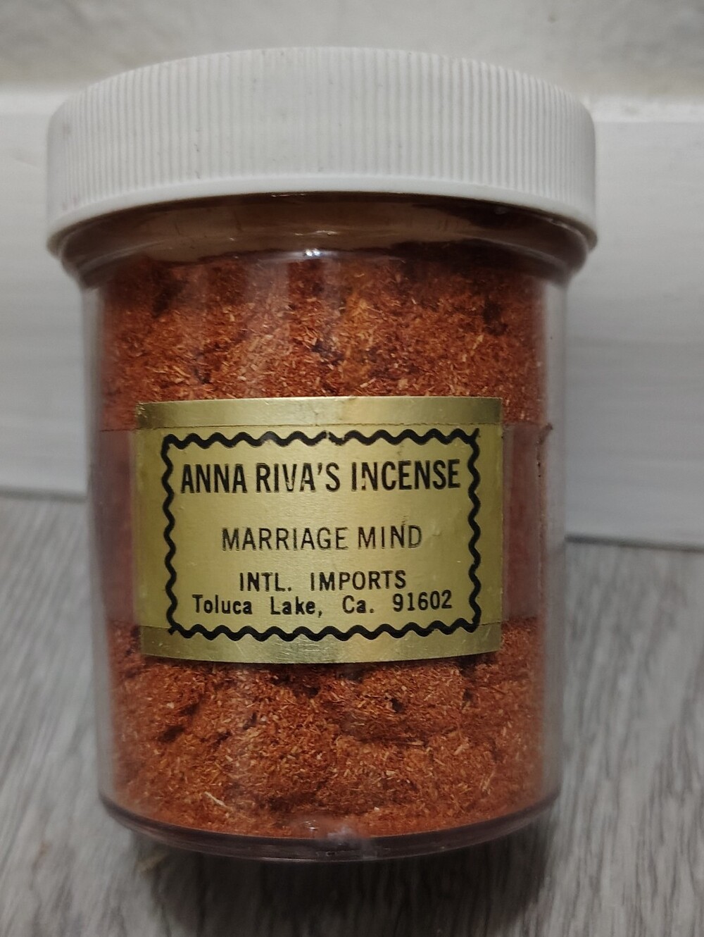 Vintage Jar Of MARRIAGE MIND Incense